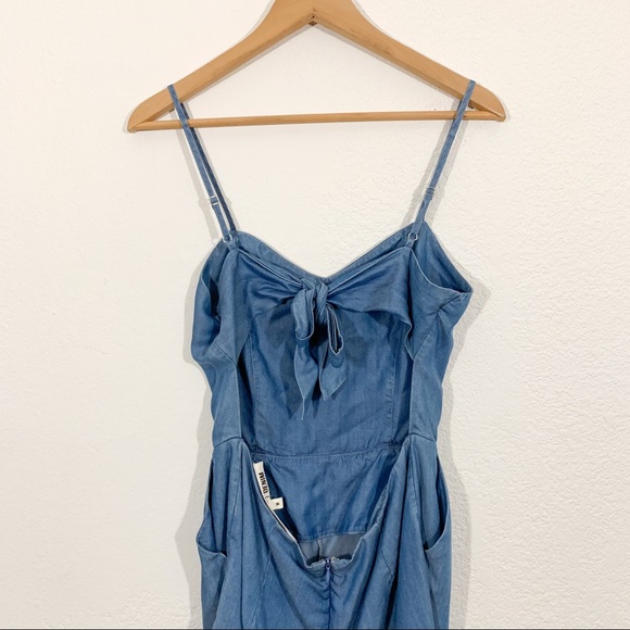 Lovers + Friends Gardenia Ocean Tencel Romper M - Picture 6 of 8